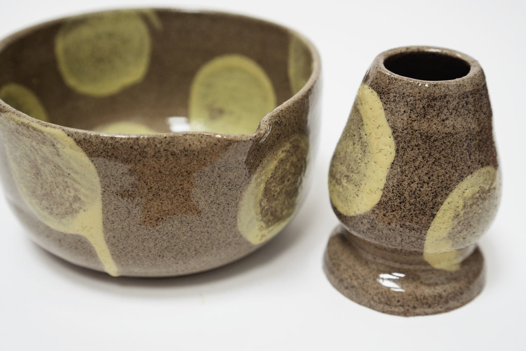 Custom Matcha Set – speckled grey clay
