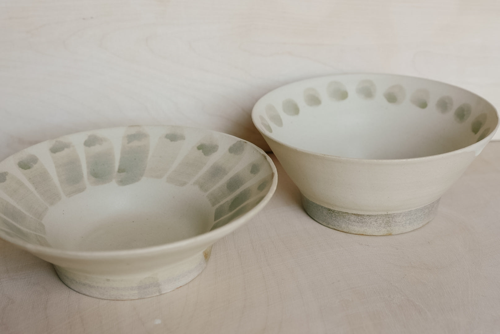 KO bowl with wide stripes