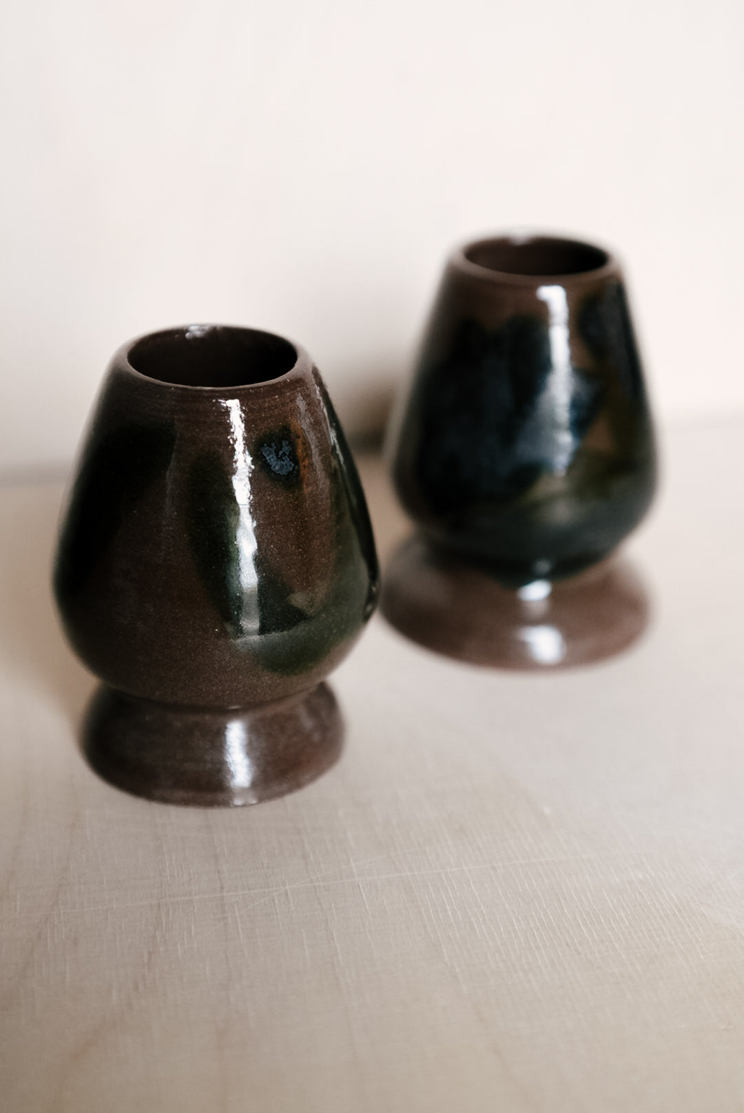 NAT matcha whisk holder with flowers