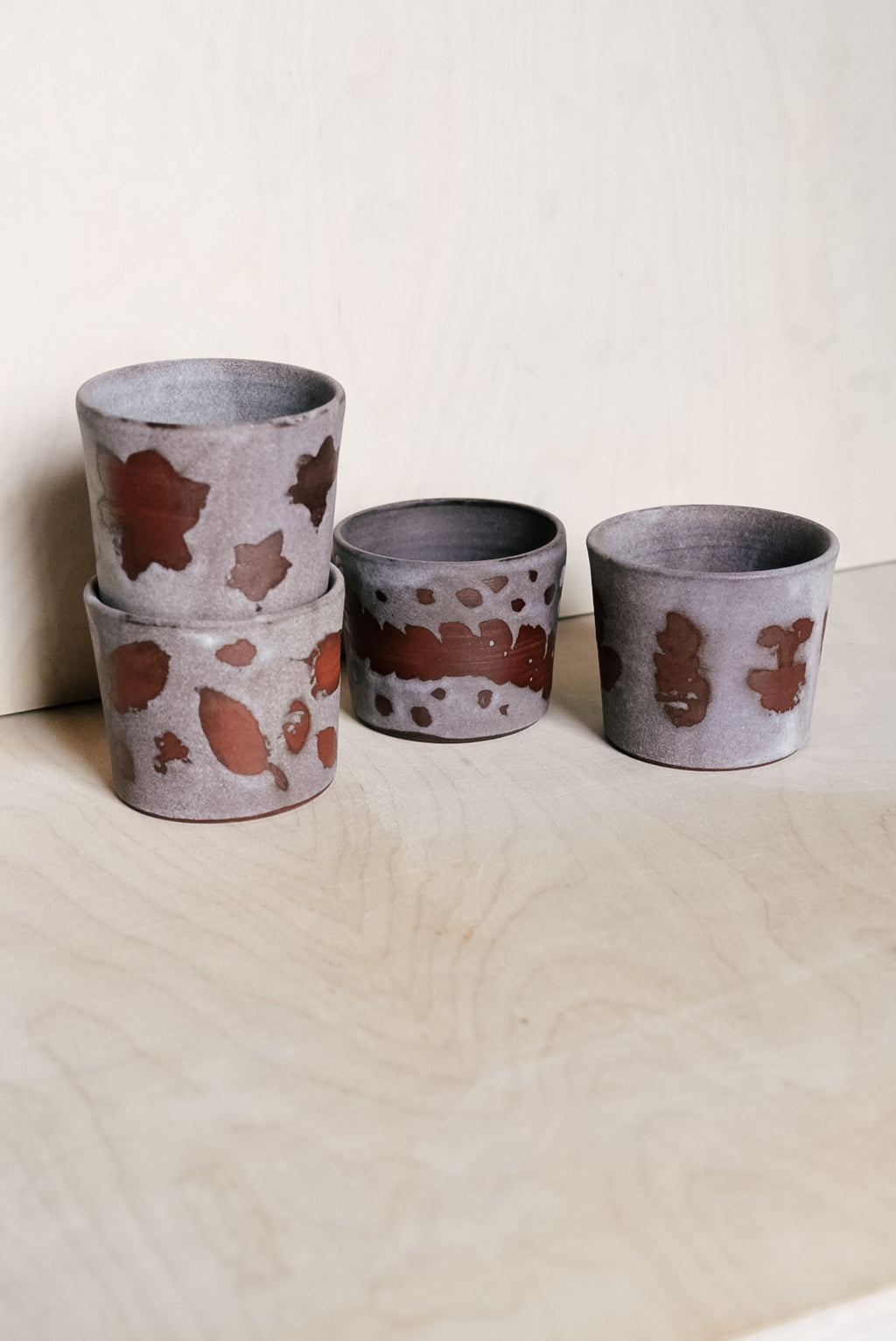 YO cup with leaves