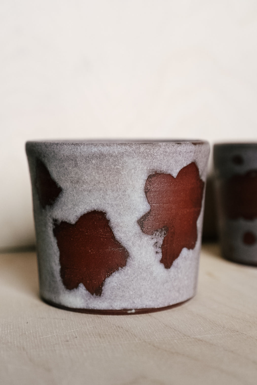 YO cup with flowers